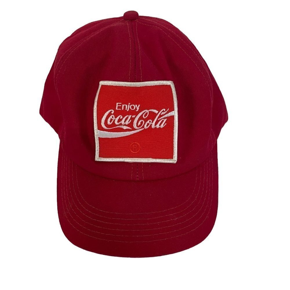 Vintage Coca Cola Trucker Hat Cap‎ Enjoy Coke Snapback USA Made Big Patch